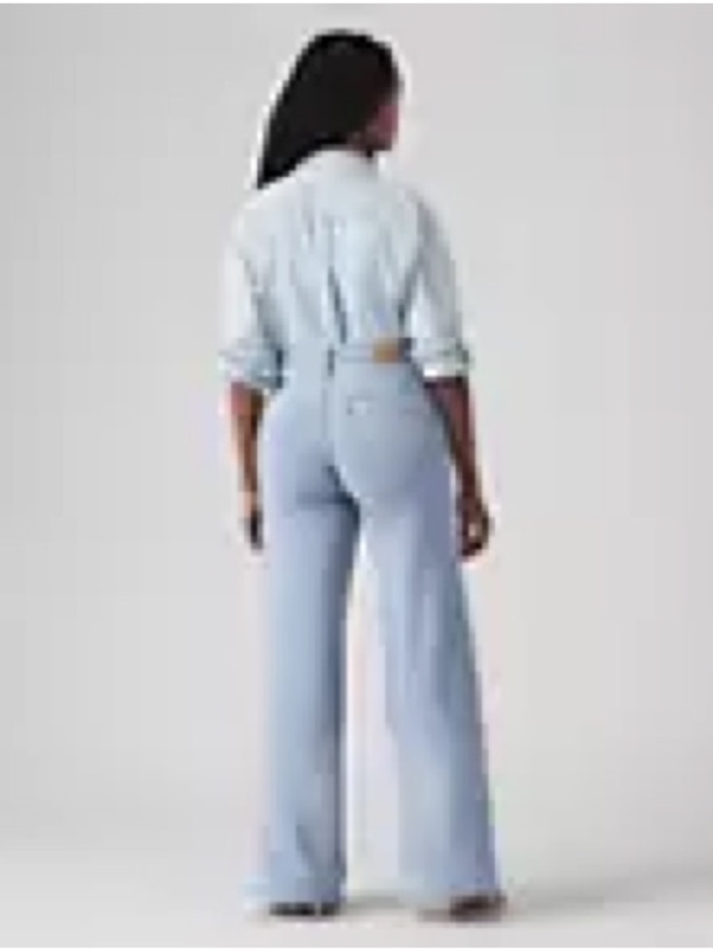 Levi's Light Blue High-Rise Wide-Leg Jeans - Picture 4 of 9